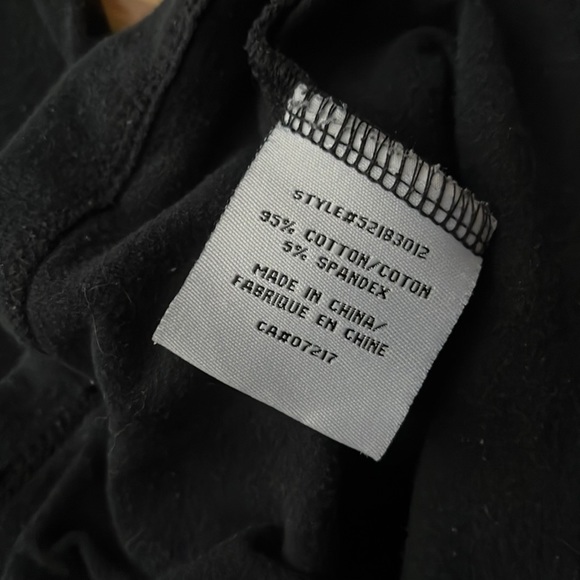 Black 3/4 Sleeve V Neck Shirt - Picture 3 of 4